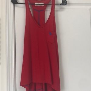 Abercrombie&Fitch red tank top logo